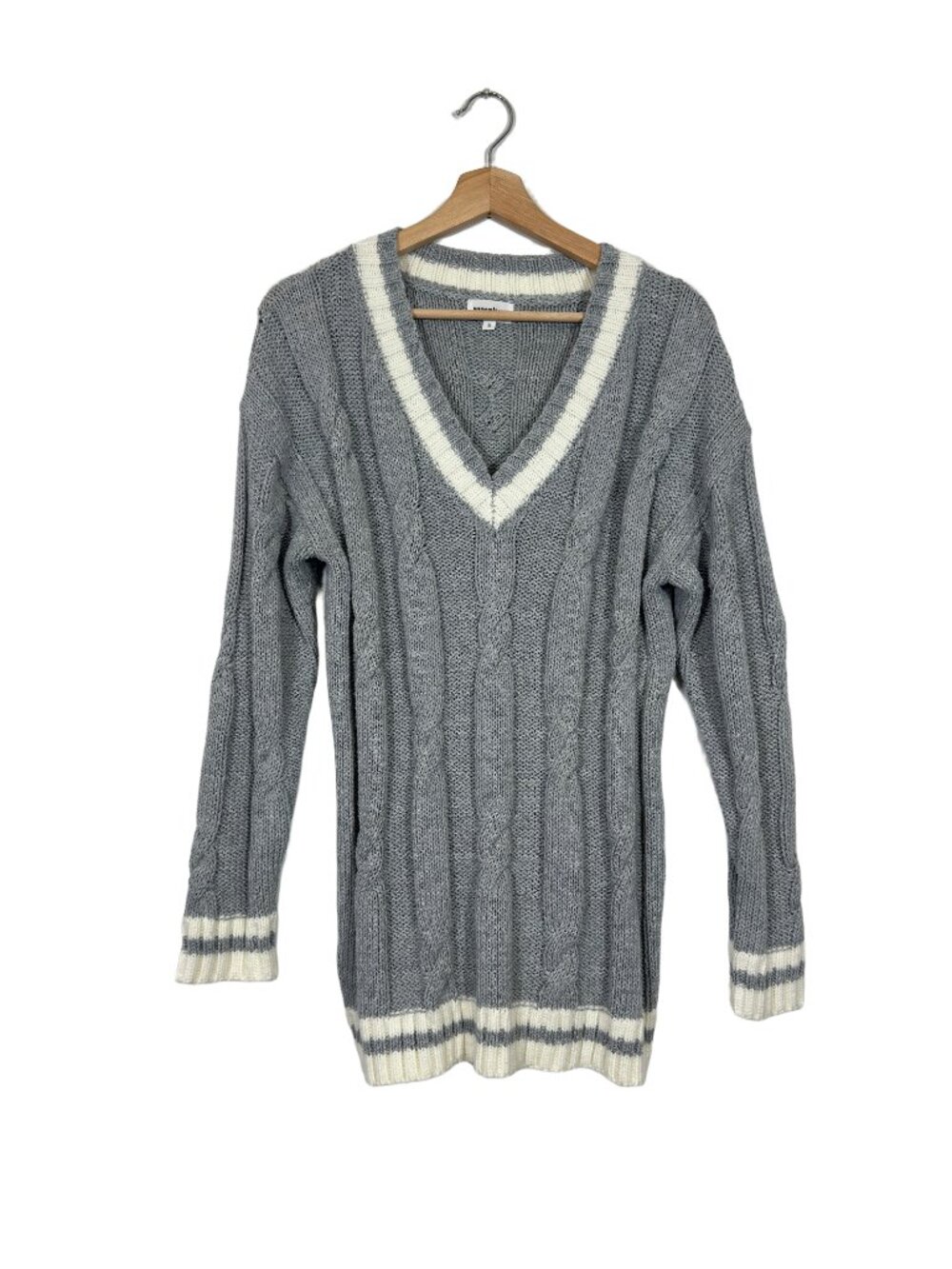 Superdown Women's Cable Knit Sweater Size S Preppy Casual Collegiate Ivy League